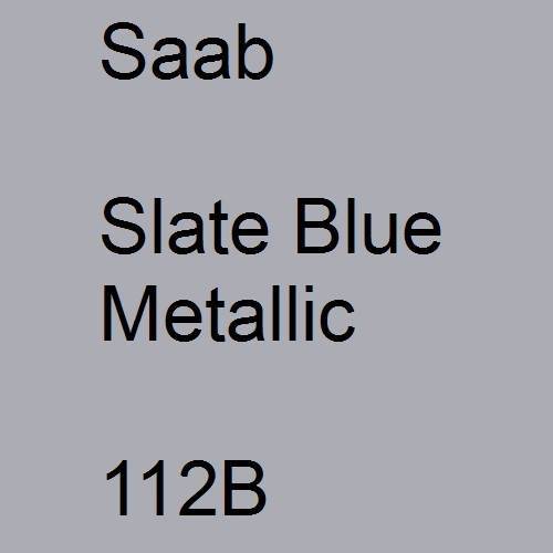 Saab, Slate Blue Metallic, 112B.